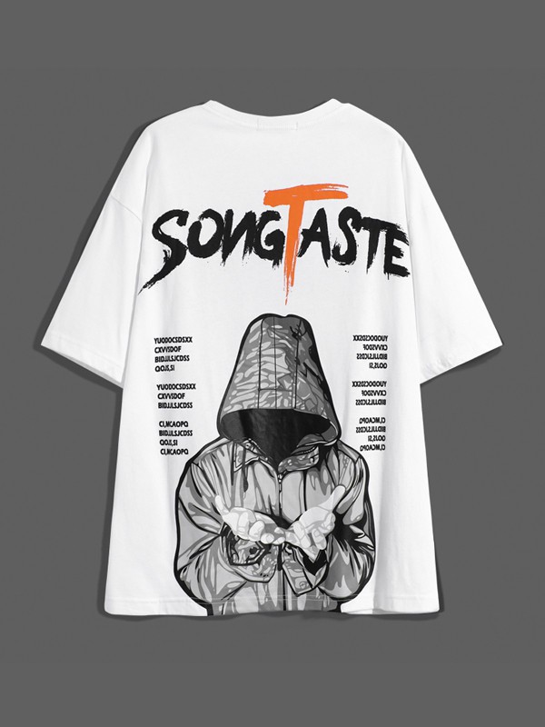 古克男装2022春夏季白色T恤