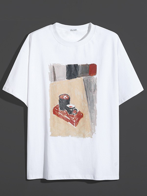 古克2022春夏季白色T恤