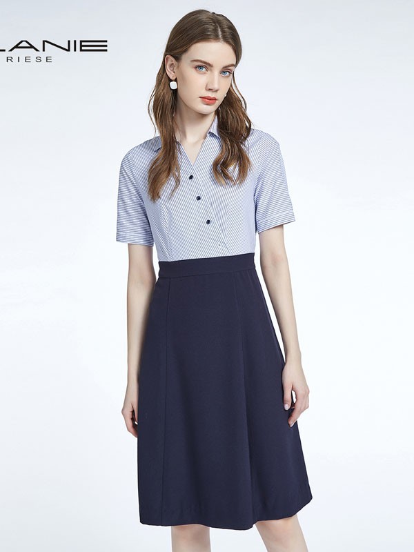 依兰女装2022春夏季黑色半身裙