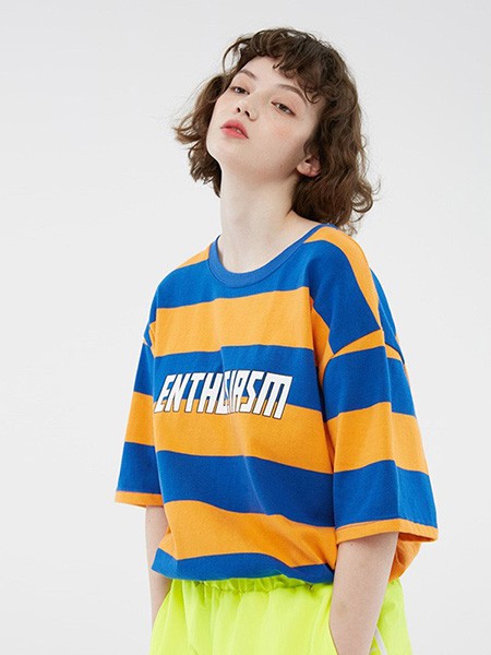 bccd休闲装2022春夏季黄色T恤