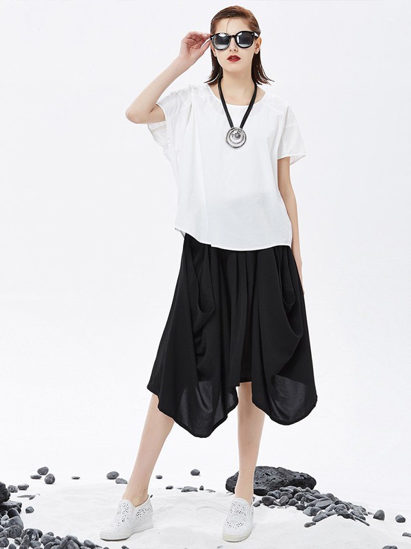 醉酷女装2022春夏季白色T恤