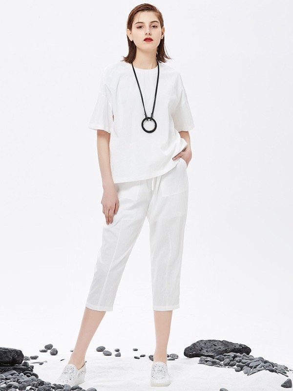 醉酷女装2022春夏季白色T恤