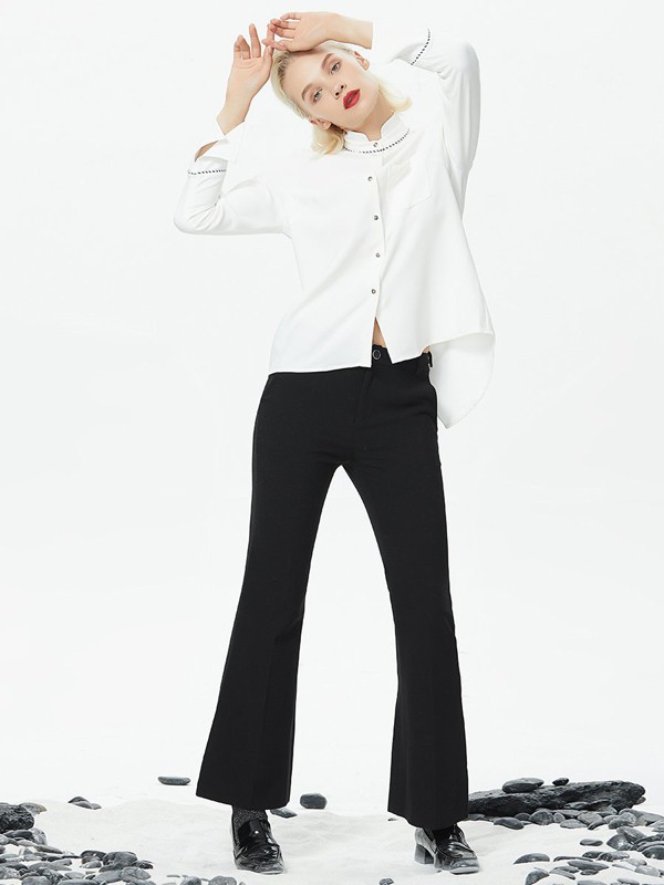 醉酷女装2022春夏季白色衬衫