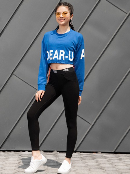 零限女装2022春夏季蓝色运动装