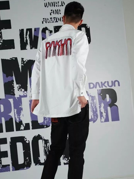 大鲲休闲装2022春夏季白色T恤