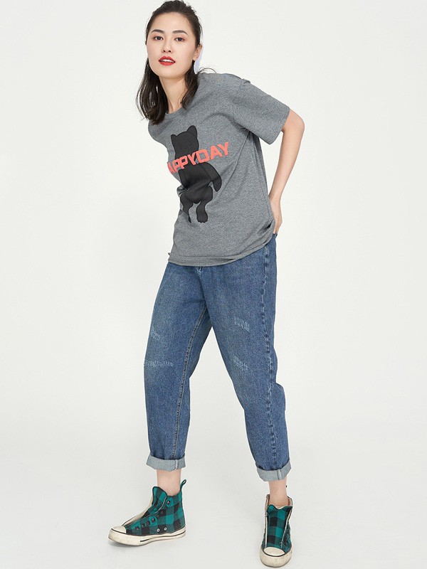 纽纳斯休闲装2022春夏季藏蓝色长裤