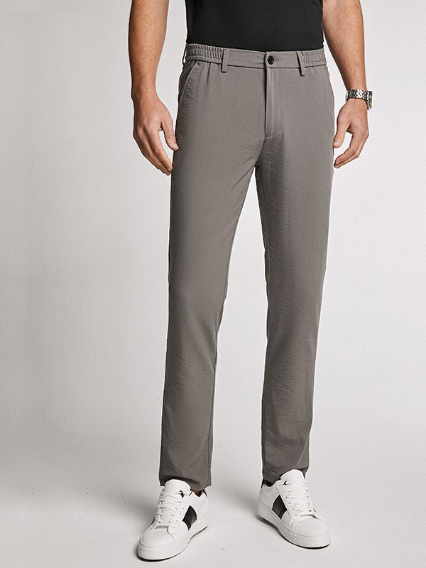 谱拉歌世男装2022春夏季灰色长裙