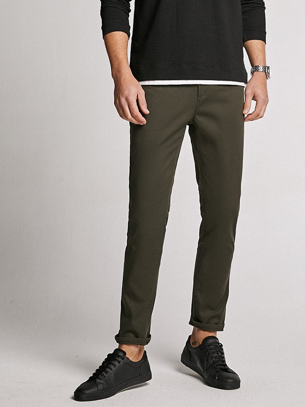 谱拉歌世男装2022春夏季黑色长裤