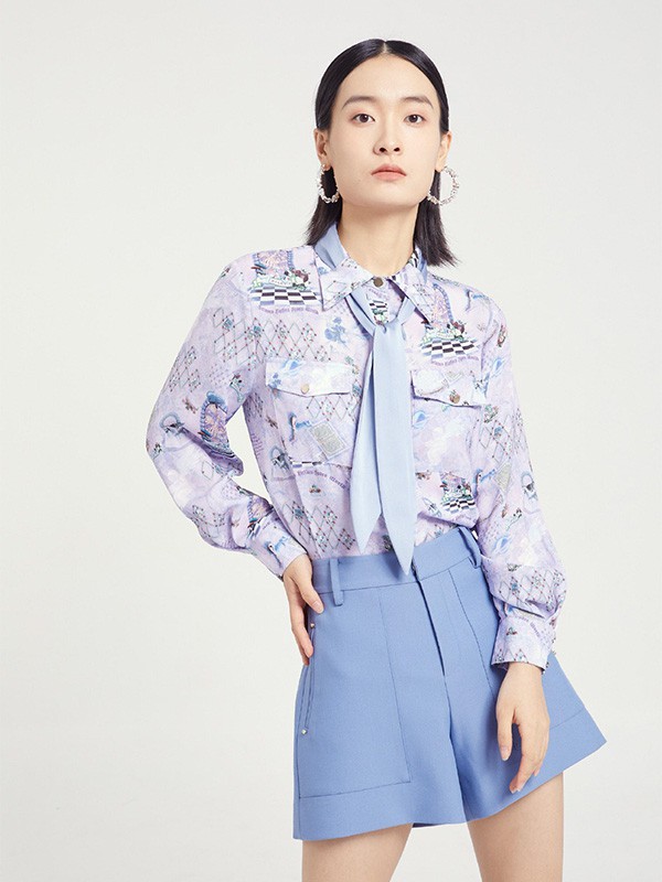 雅芙2022秋冬季蓝色短裙