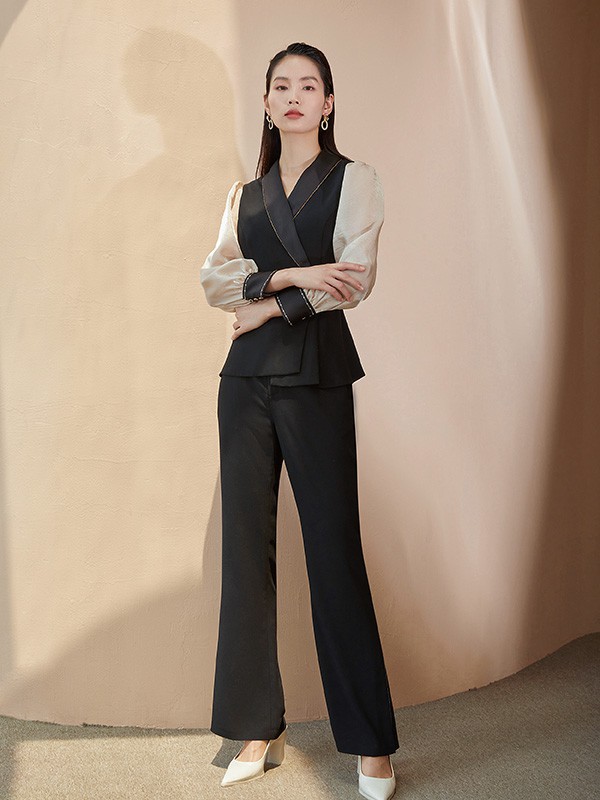 JIAFENSTYLISH2022秋冬季灰色衬衫