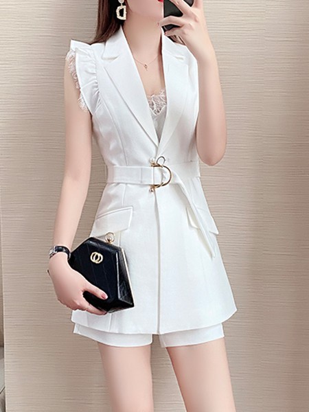 佐思琳女装2022春夏季白色短裤