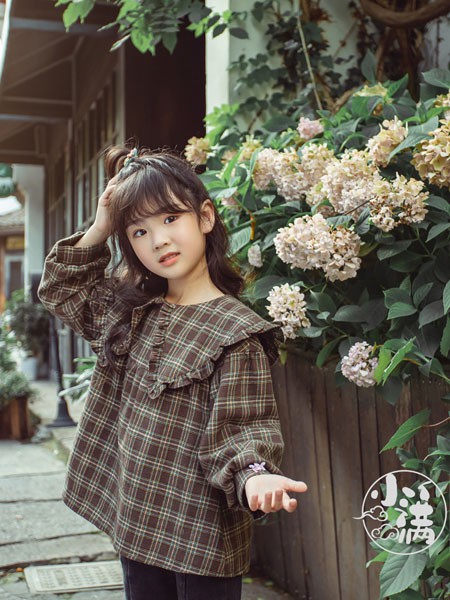 宝儿汪2022秋冬季棕色衬衫