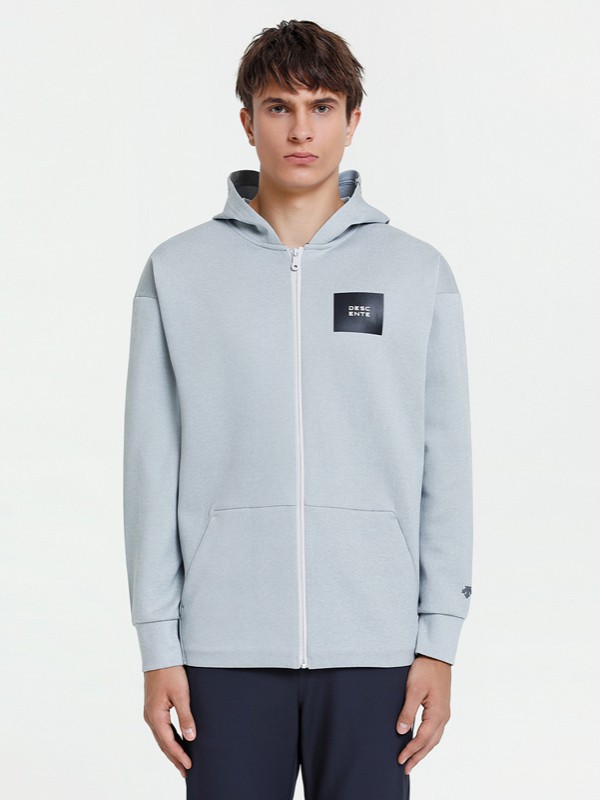 迪桑特运动装2022秋冬季灰色大衣