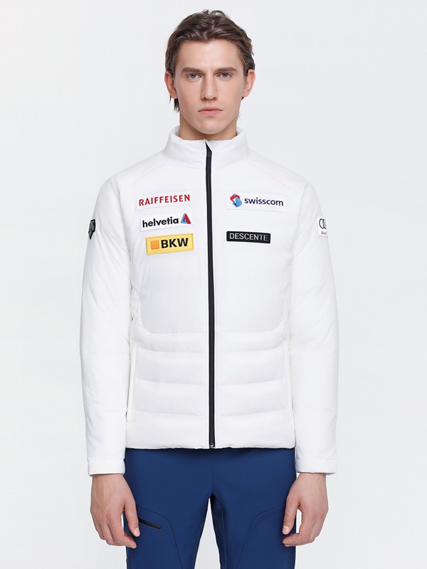 迪桑特运动装2022秋冬季白色棉服