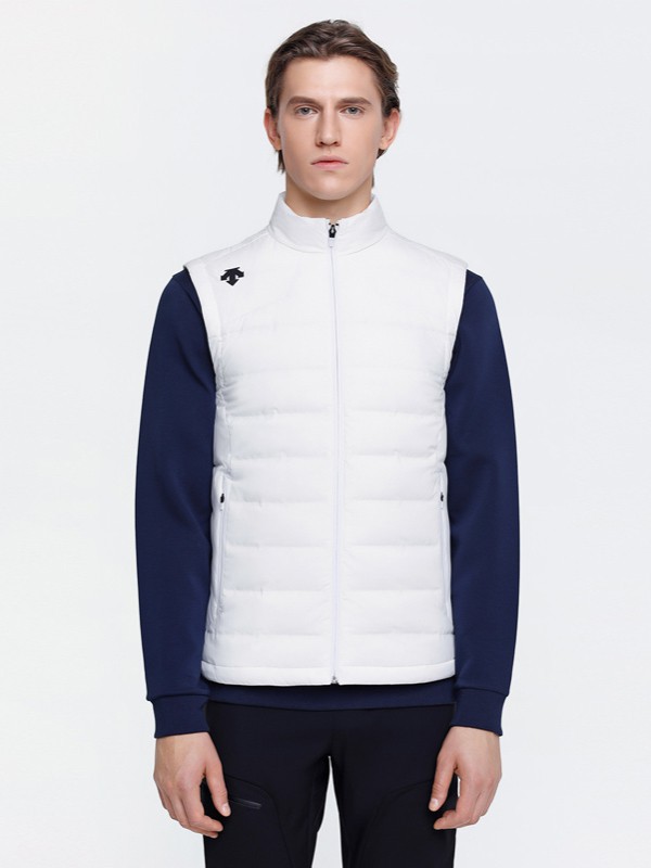 迪桑特运动装2022秋冬季白色马夹