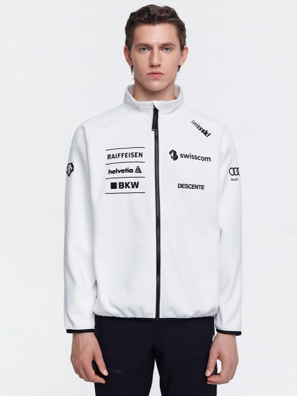 迪桑特运动装2022秋冬季白色外套