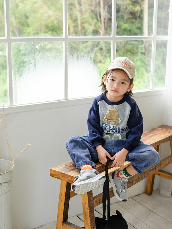 田田小象2022秋冬季藏蓝色长裤