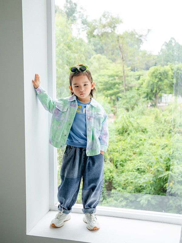 田田小象2022秋冬季藏蓝色长裤