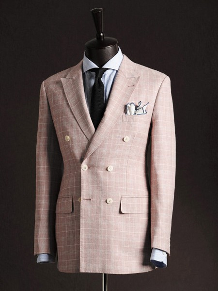 ​皇家绅士男装2022秋冬季粉色西装