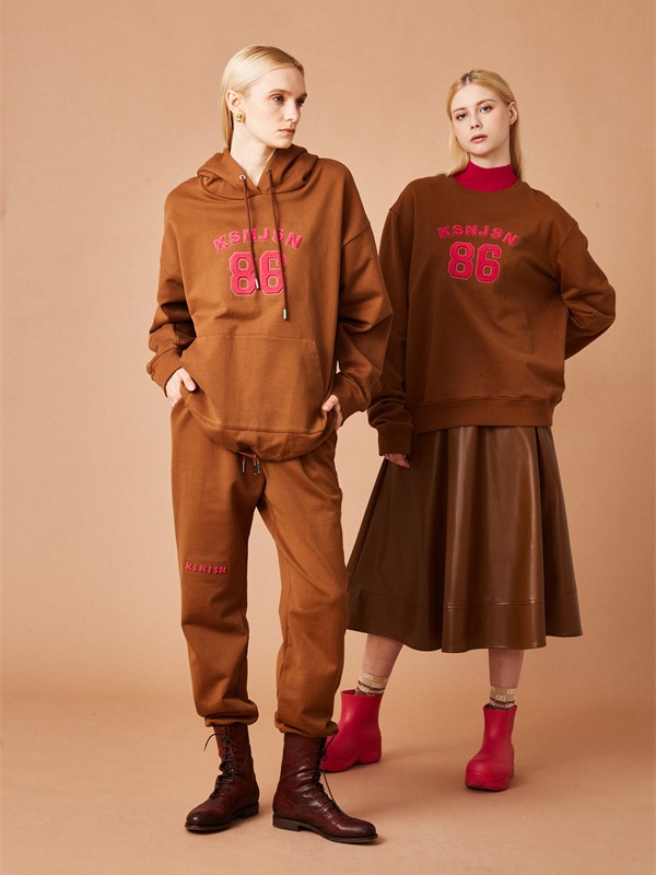 KSNJSN2022秋冬季咖啡色卫衣