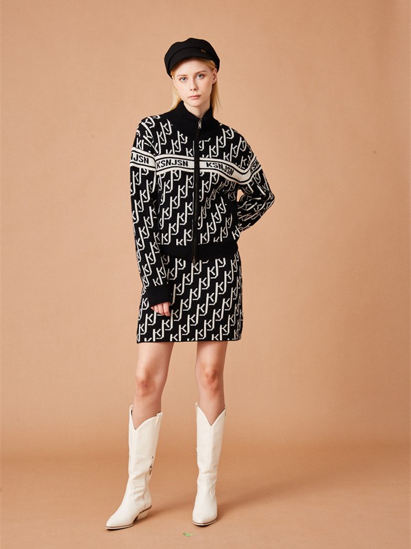 KSNJSN2022秋冬季黑色短裙