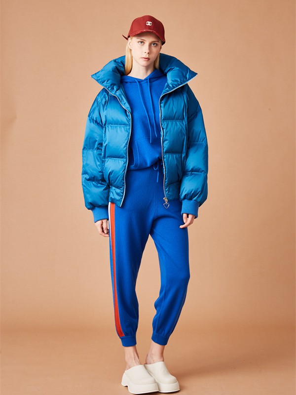 KSNJSN2022秋冬季蓝色羽绒服