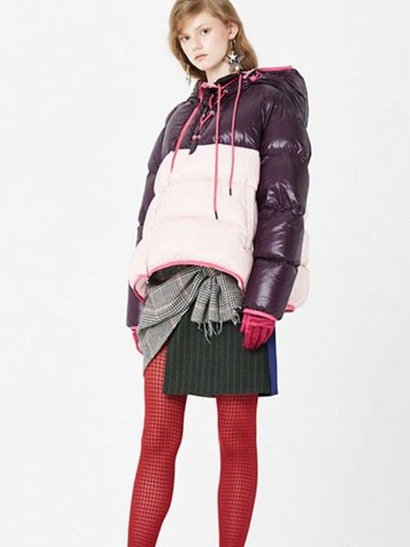 ESTUNE女装2022秋冬季拼色羽绒服