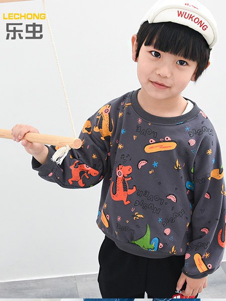 乐虫2022春夏季黑色T恤