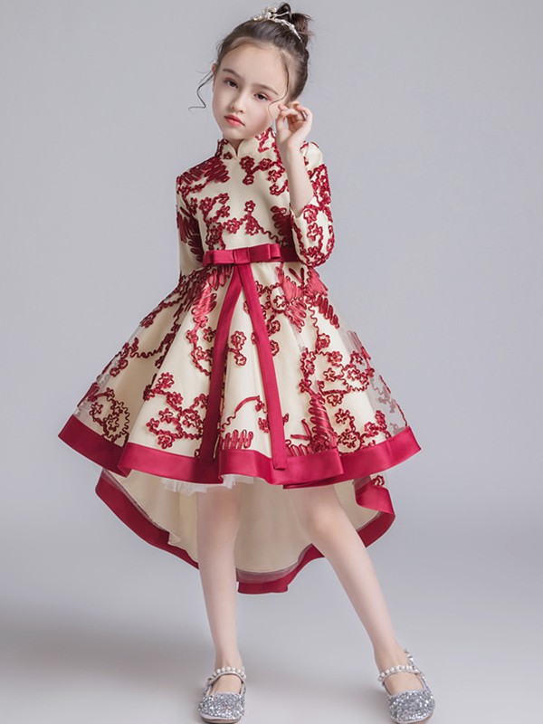 呱呱蛋童装2022春夏季白色连衣裙