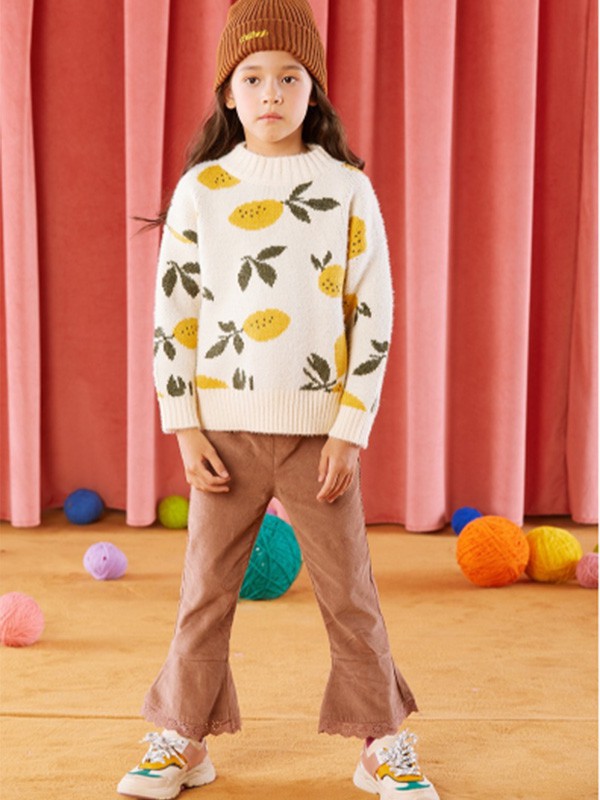 巴巴小镇童装2022秋冬季白色T恤