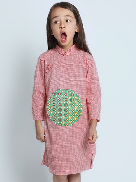 雅童小铺2022春夏季粉色旗袍