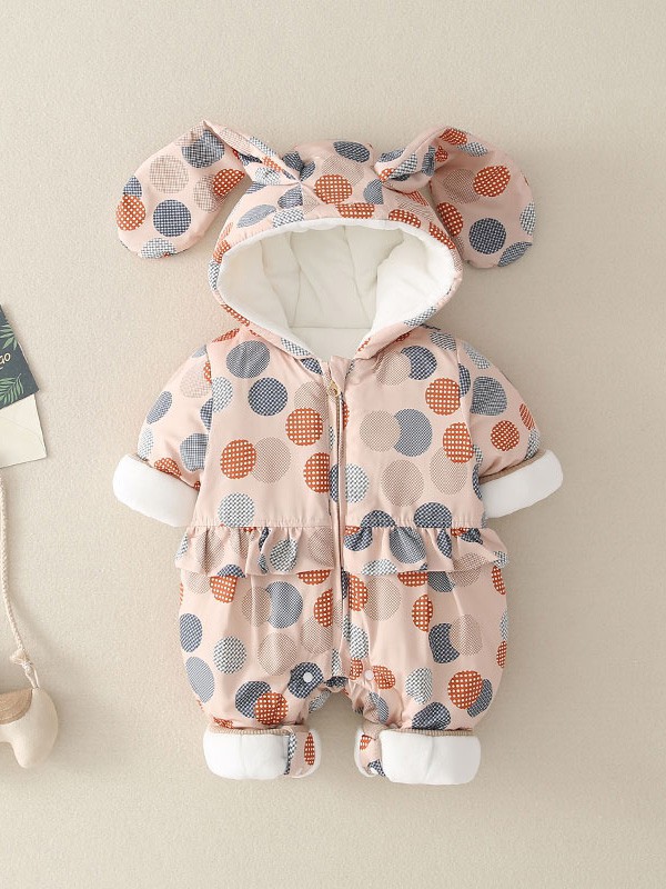 十点伴童装2022秋冬季粉色连体衣