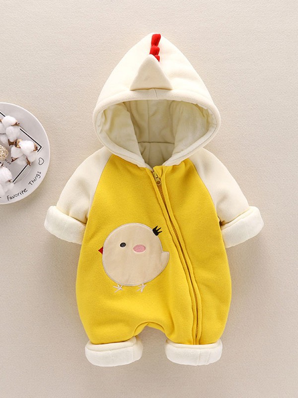 十点伴童装2022秋冬季拼色连体衣