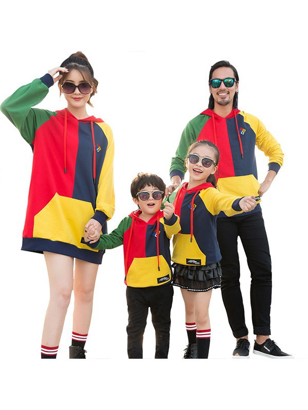 宇贝儿童装2022春夏季拼色卫衣