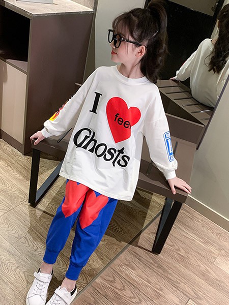 童咖童啡童装2022春夏季白色T恤