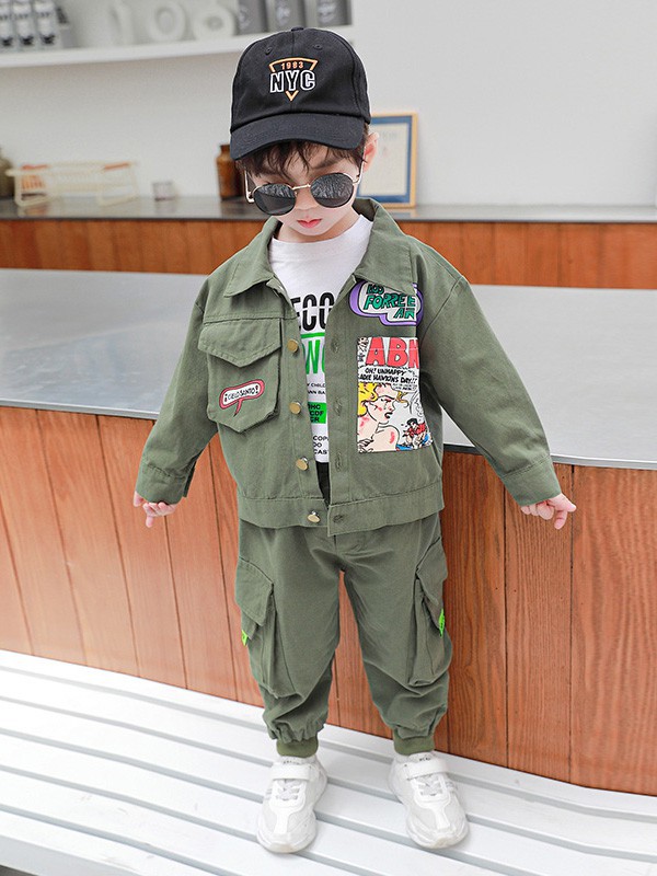 Panxiuyi2022秋冬季军绿色外套