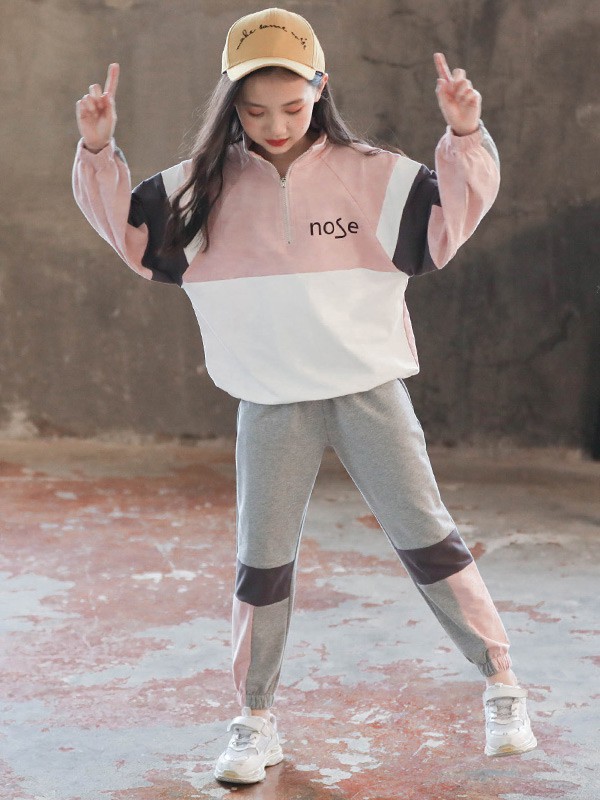 丝丝百合童装2022春夏季灰色长裤