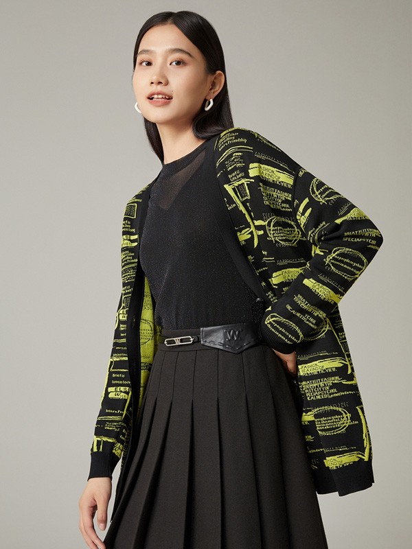 2022秋冬季黑色百褶裙