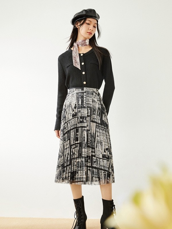 2022秋冬季黑色衬衫