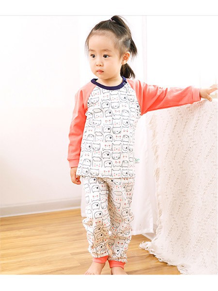 歌歌宝贝童装2022秋冬季白色家居服