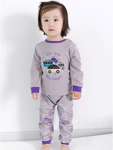 歌歌宝贝童装2022秋冬季灰色家居服