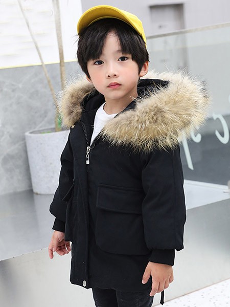 太阳雪人童装2022秋冬季黑色连衣裙