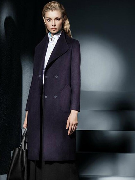 凯丽格思2022秋冬季黑色大衣