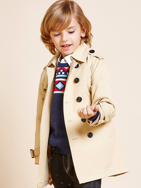 可乐·凡尼2022秋冬季卡其色风衣