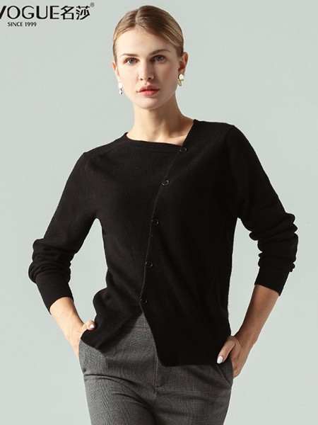 名莎女装2022秋冬季黑色T恤