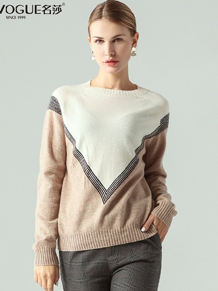 名莎女装2022秋冬季拼色T恤