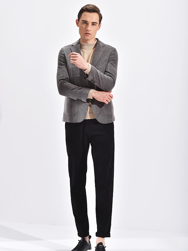 恩咖2022秋冬季黑色长裤