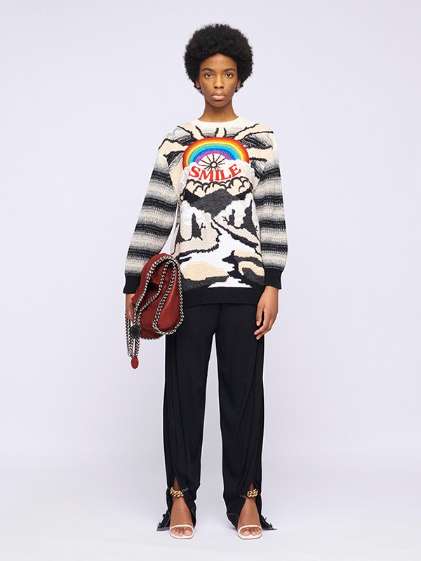 斯特拉·麦卡特尼2022秋冬季白色T恤