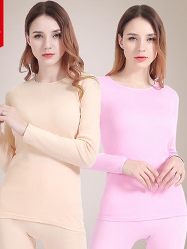 北极绒内衣2022秋冬季粉色保暖内衣