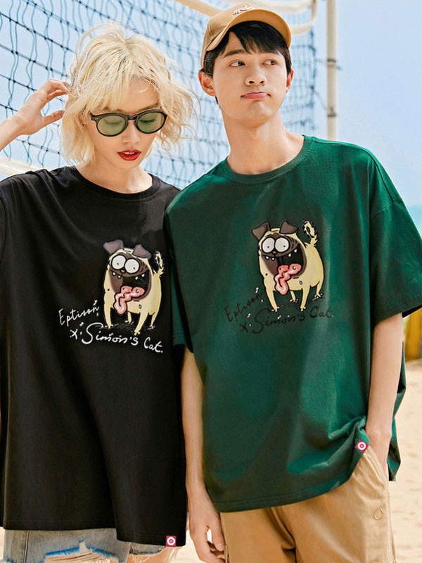 衣品天成休闲装2022春夏季黑色T恤